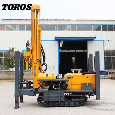 kualitas  300mm Crawler Mounted Drill Rig Water Well Drilling Machine Easy Operation pabrik