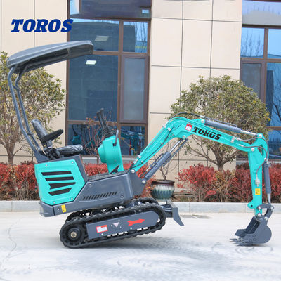 Multifungsi lebar jalur 180mm Mini Hydraulic Excavator 1200kg