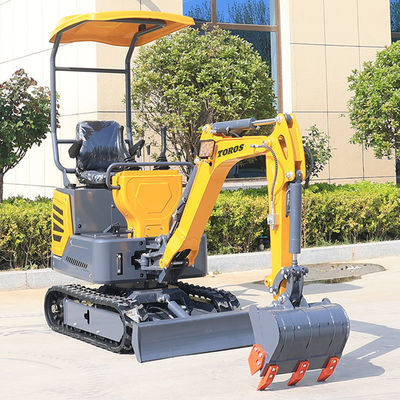 Green 1.2t Diesel Mini Excavator Peralatan Mesin Penggerak Bumi