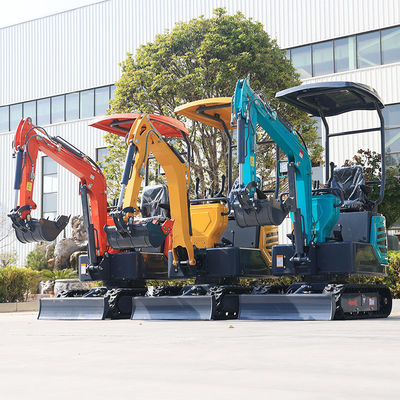 1.2 Ton Mesin Diesel Toros Mini Excavator Tekanan Operasi 22MPa