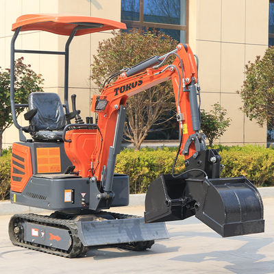 Green 1.2t Diesel Mini Excavator Peralatan Mesin Penggerak Bumi