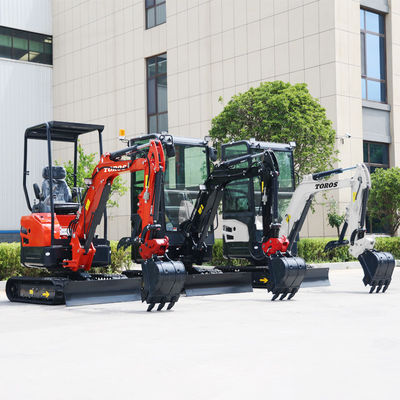 11.8KW 2600rpm 1,8 Ton Mini Excavator Mesin Penggali Kecil Untuk Pertanian