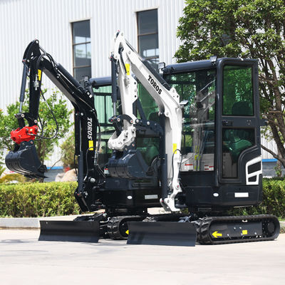 11.8KW 2600rpm 1,8 Ton Mini Excavator Mesin Penggali Kecil Untuk Pertanian