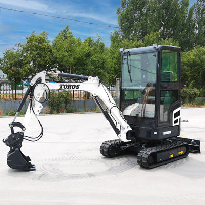 11.8KW 2600rpm 1,8 Ton Mini Excavator Mesin Penggali Kecil Untuk Pertanian