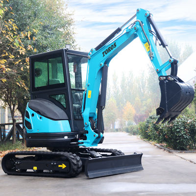 Crawler Toros Mini Excavator 2,6 Ton Peralatan Penggalian Kecil Untuk Perbaikan Jalan