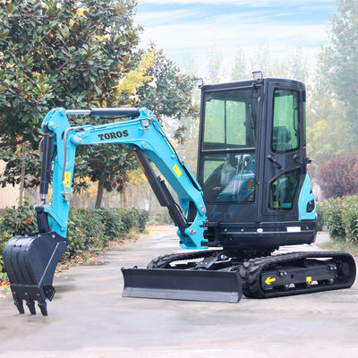 Crawler Toros Mini Excavator 2,6 Ton Peralatan Penggalian Kecil Untuk Perbaikan Jalan
