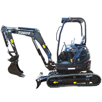 Crawler Toros Mini Excavator 2,6 Ton Peralatan Penggalian Kecil Untuk Perbaikan Jalan