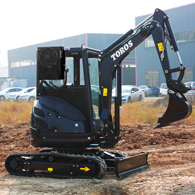 Crawler Toros Mini Excavator 2,6 Ton Peralatan Penggalian Kecil Untuk Perbaikan Jalan