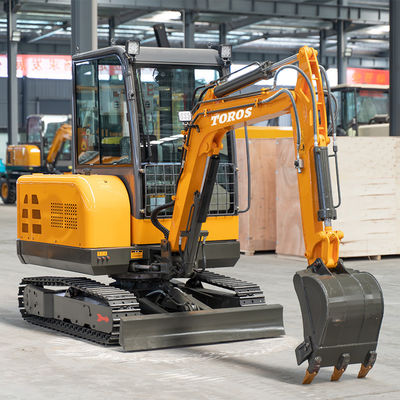 Situs konstruksi 3ton Toros Mini Excavator Mesin Penggerak Bumi Kecil