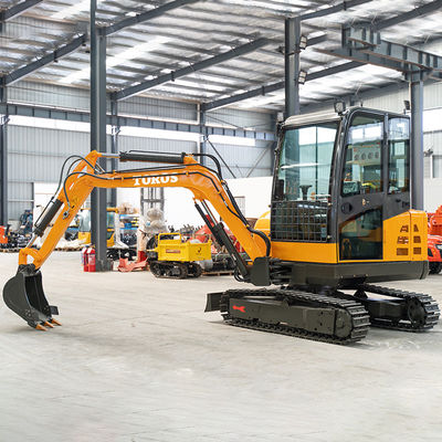 Situs konstruksi 3ton Toros Mini Excavator Mesin Penggerak Bumi Kecil