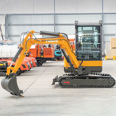 Situs konstruksi 3ton Toros Mini Excavator Mesin Penggerak Bumi Kecil