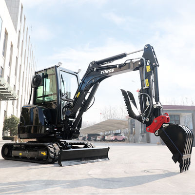 Toros 3,5 Ton Mini Digger Minibagger Peralatan Penggalian Kompak