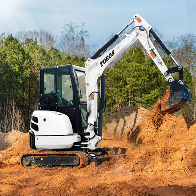 Toros 3,5 Ton Mini Digger Minibagger Peralatan Penggalian Kompak