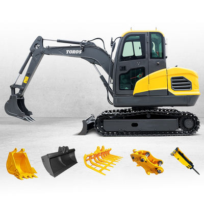 Excavator Hidraulik 1.2 Ton dengan Panjang Jalur 1200mm