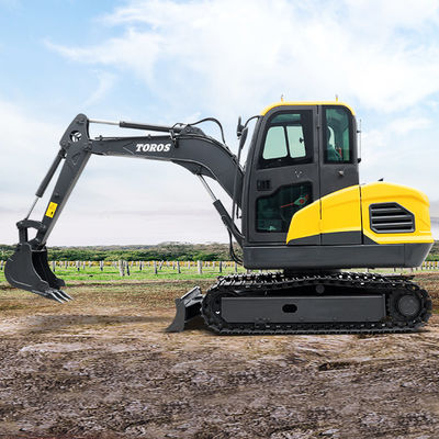 Tinggi Penggalian Maks 4450mm Mesin Mini Digger Dengan Panjang Tongkat 1240mm
