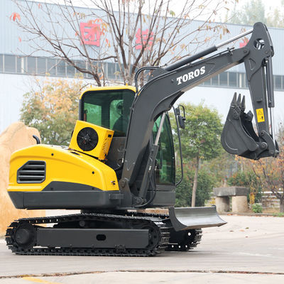 Tinggi Penggalian Maks 4450mm Mesin Mini Digger Dengan Panjang Tongkat 1240mm