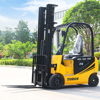 Full Stacker Mini 2 Ton Listrik Forklift Truk Mobile Untuk Industri
