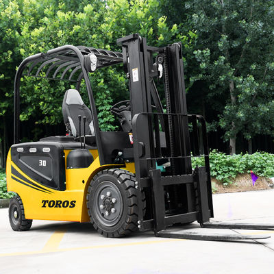 Full Stacker Mini 2 Ton Listrik Forklift Truk Mobile Untuk Industri