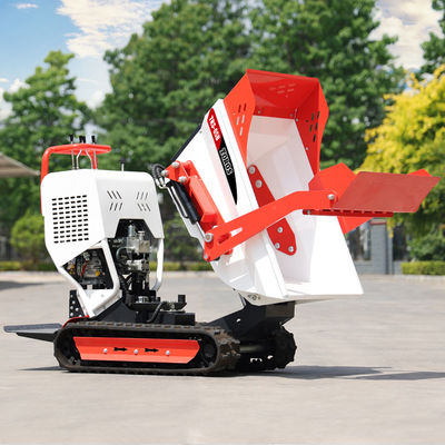 Karet Track Gasoline Mini Dumper 500kg Kemampuan Mendaki yang Kuat
