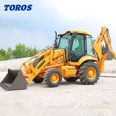 TOROS Versatile Mini Backhoe Loader Mesin 1 Ton 2 Ton 3 Ton