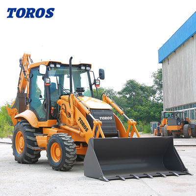 TOROS Versatile Mini Backhoe Loader Mesin 1 Ton 2 Ton 3 Ton