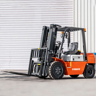 Ban padat 2,5-3,5 Ton Diesel Forklift Truk Forklift Tugas Berat Untuk Gudang
