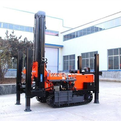 Steel Crawler Deep Water Well Drill Rig Dengan Diesel Power Oil Berkinerja Tinggi