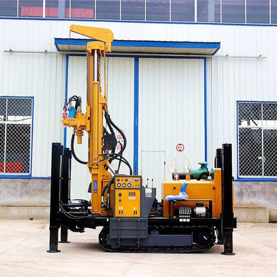 Steel Crawler Deep Water Well Drill Rig Dengan Diesel Power Oil Berkinerja Tinggi