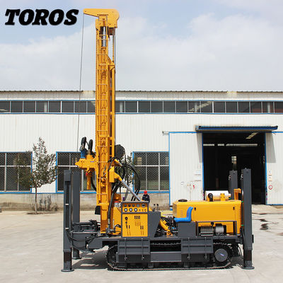 YUCHAI Mesin 85KW Air Well Boring Rig Steel Crawler Jenis
