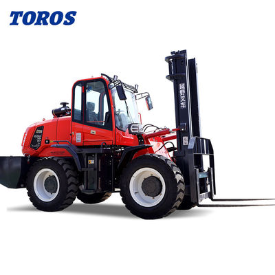 Diesel Powered Off Road Forklift 5000Lbs Outdoor Forklift Penghematan Daya