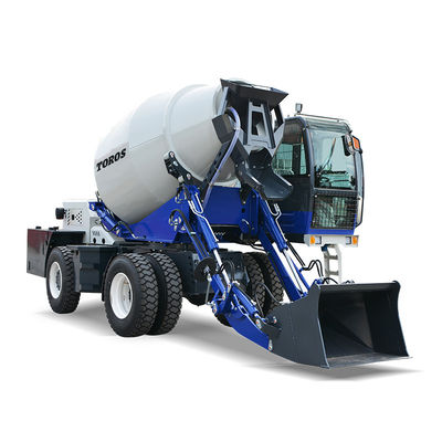 Efisiensi Tinggi Beton Transit Mixer Self Loader Beton Mixer kustomisasi