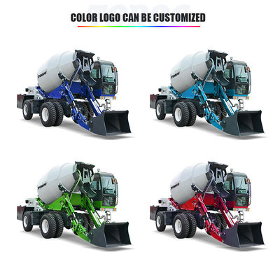 Truk pengaduk beton multifungsi 3-6m3 Kapasitas pengaduk drum