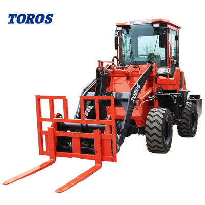 Multipurpose Kompak Front End Wheel Loader Mesin Dengan 0.5m2 Ember