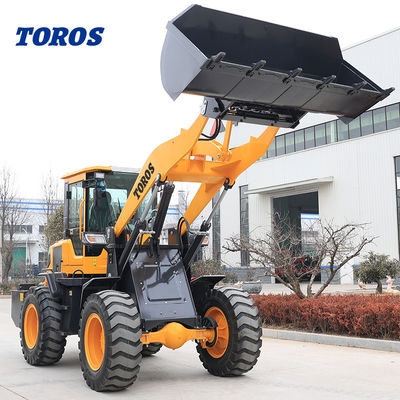 Multipurpose Kompak Front End Wheel Loader Mesin Dengan 0.5m2 Ember
