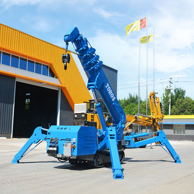 persetujuan EPA kecil 3 Ton Spider Crane 5 Ton Crawler Crane Boom Lift