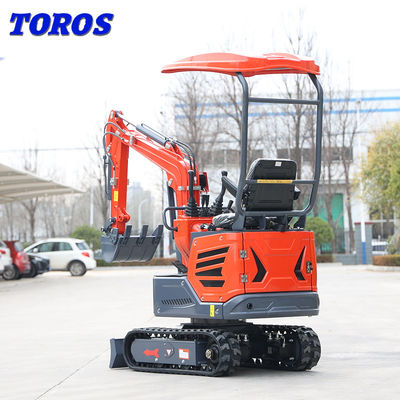 Ekskavator Perayap Kecil Hidraulik Komersial 1,2 Ton 20hp