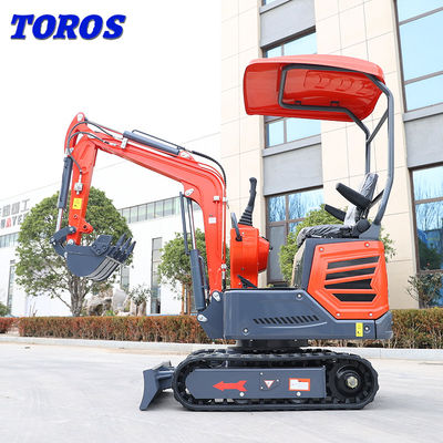 1 Ton 1,2 Ton 20hp Mesin Mini Excavator Mesin Penggerak Bumi Kecil