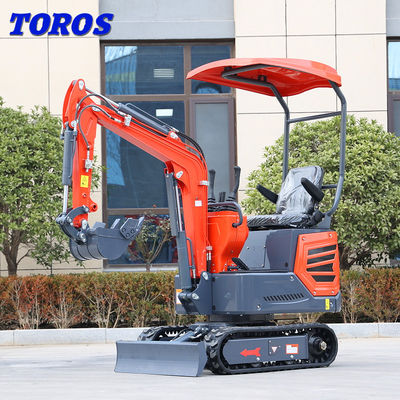 1 Ton 1,2 Ton 20hp Mesin Mini Excavator Mesin Penggerak Bumi Kecil