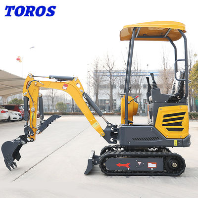 Adaptif Mini Hydraulic Excavator Untuk Penggunaan Pertanian 1.2ton Mudah Dioperasikan