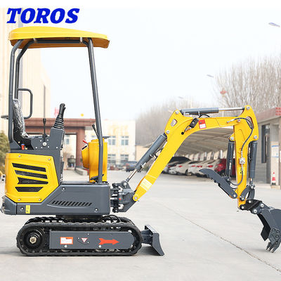 Sangat mudah bermanuver 1.2ton Mini Crawler Excavator 180mm Track Width