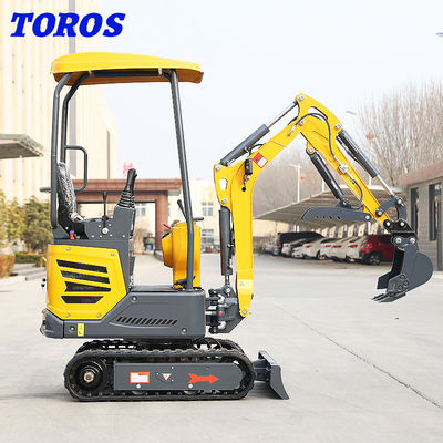 Kuning Cina 1.2 Ton Micro Mini Digger Disesuaikan Dapat diterima