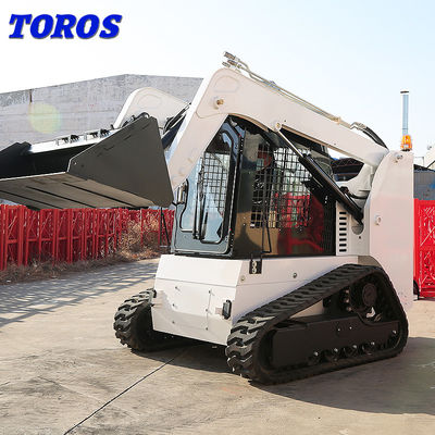 Skid Steer Track Loader Multifungsi Skid Steer Diesel Tugas Berat