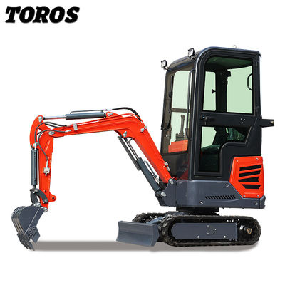 930mm Chassis Lebar 1200kg Mini Crawler Excavator Untuk Konstruksi Ringan