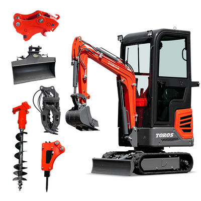 Kinerja Tinggi 1.2 Ton Mini Digger Excavator Crawler Kecil hemat energi