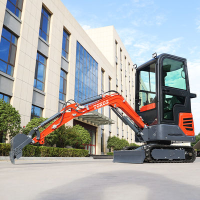 Mesin Diesel Mini Hydraulic Excavator 1,2 Ton Dengan Kabin Tertutup