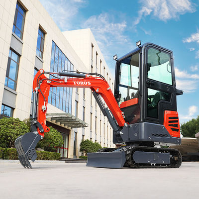 Ekskavator Mini Kecil dengan Kemampuan Manuver Tinggi 1,2 Ton Panjang Angkutan 2870mm