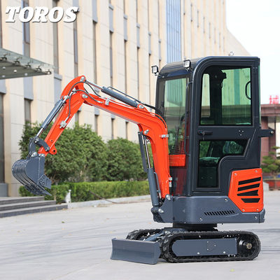 Ekskavator Mini Kecil dengan Kemampuan Manuver Tinggi 1,2 Ton Panjang Angkutan 2870mm