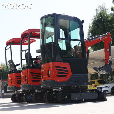 930mm Chassis Width Mini Hydraulic Excavator 1,2 Ton Konsumsi rendah