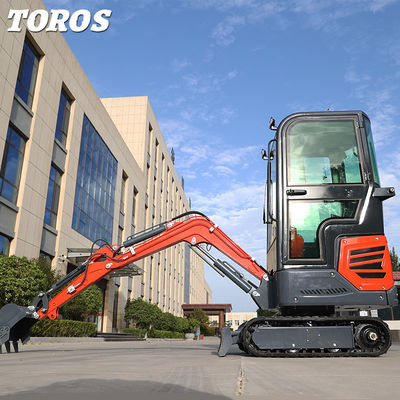 1.2t Mini Backyard Excavator Mesin Penggalian Kecil 370mm Ground Clearance
