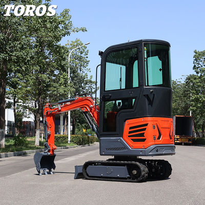Sangat mudah bermanuver 1.2ton Mini Crawler Excavator 180mm Track Width